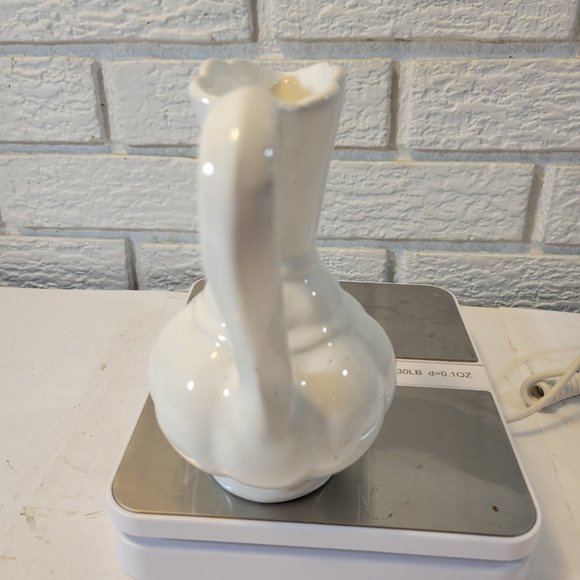 White Mini Pitcher -- #1040 - Picture 5 of 6